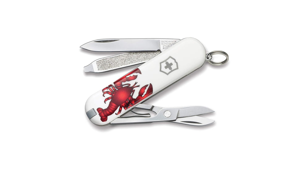 Victorinox Classic SD Stainless Steel Swiss Army Knife, White w/ Lobster