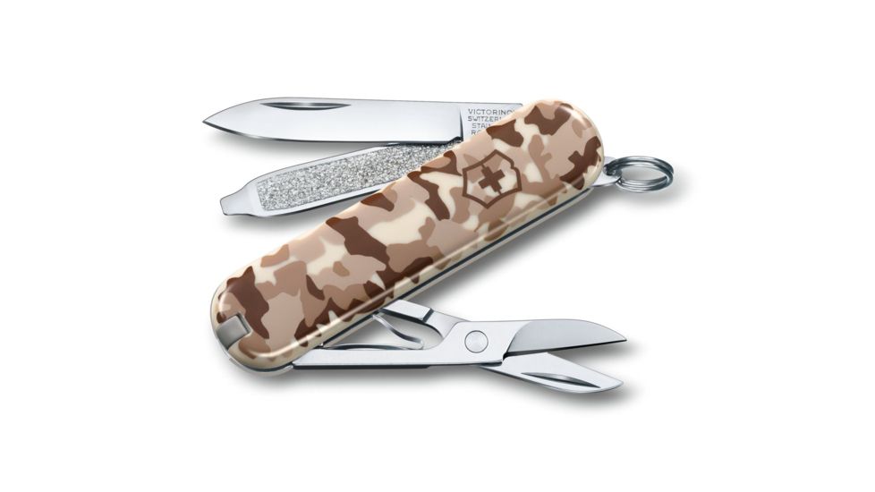 Victorinox Classic SD Swiss Army Pocket Knife, Desert Camo, 58mm 0.6223.941US2