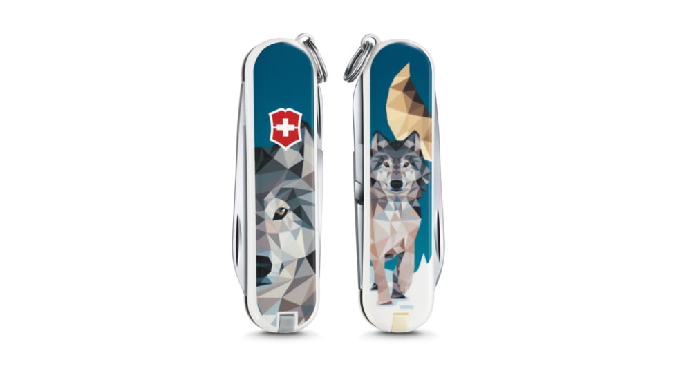 Victorinox Classic SD Swiss Army Pocket Knife, The Wolf IS Coming Home 0.6223.L1704US2