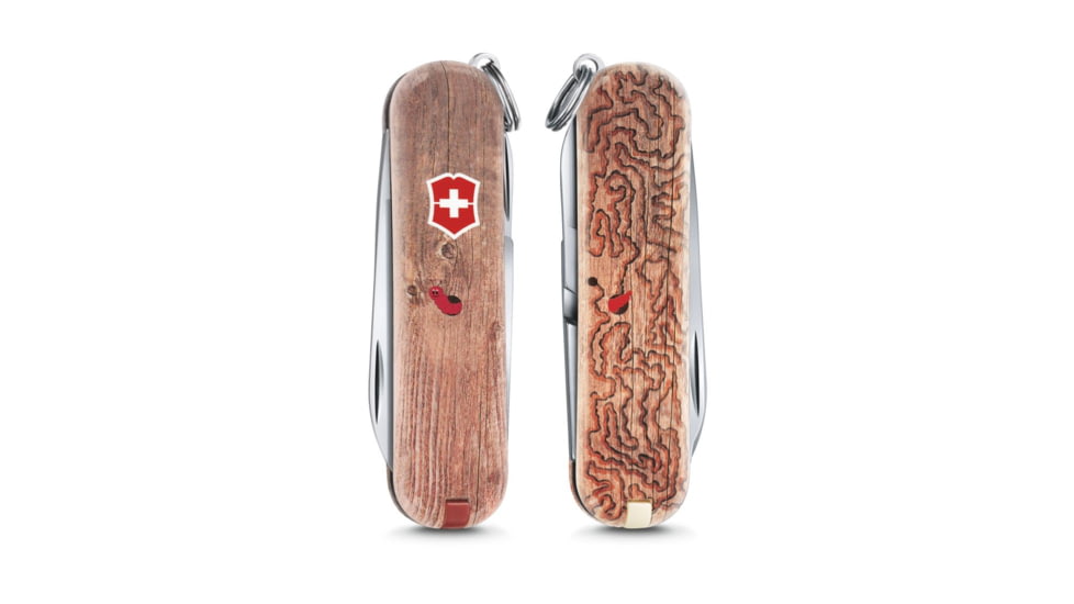 Victorinox Classic SD Swiss Army Pocket Knife, Woodworm 0.6223.L1706US2