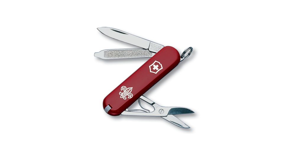Victorinox Classic SD Swiss Army Pocket Knife, Boyscout Red, 58mm, 55431