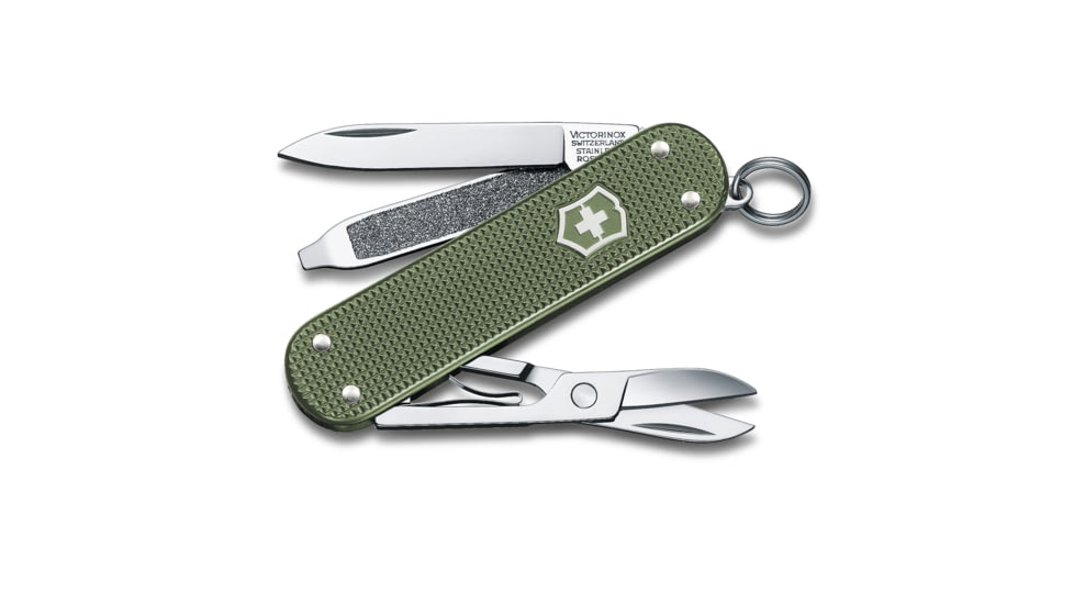 Victorinox Classic SD Swiss Army Pocket Knife, Olive Alox, 0.6221.L17