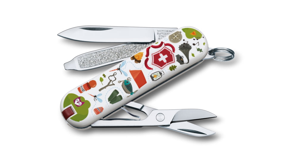 Victorinox Classic Swiss Army Pocket Knife, Nature Adventure, SMALL 0.6223.L1505US2