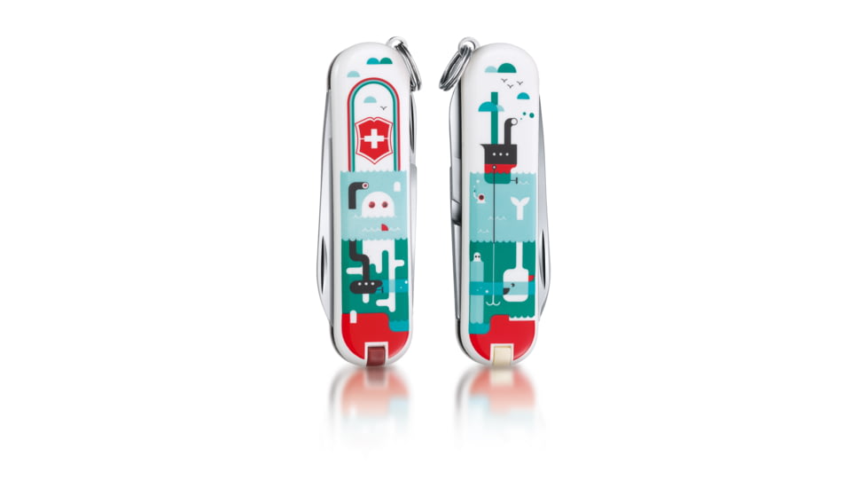 Victorinox Classic Swiss Army Pocket Knife, Sea World, SMALL 0.6223.L1502US2