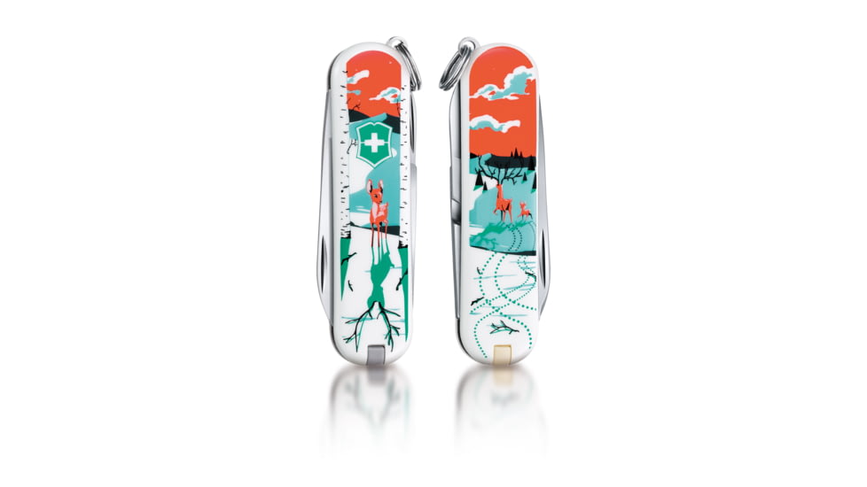 Victorinox Classic Swiss Army Pocket Knife, They'll Grow Deer, SMALL 0.6223.L1507US2