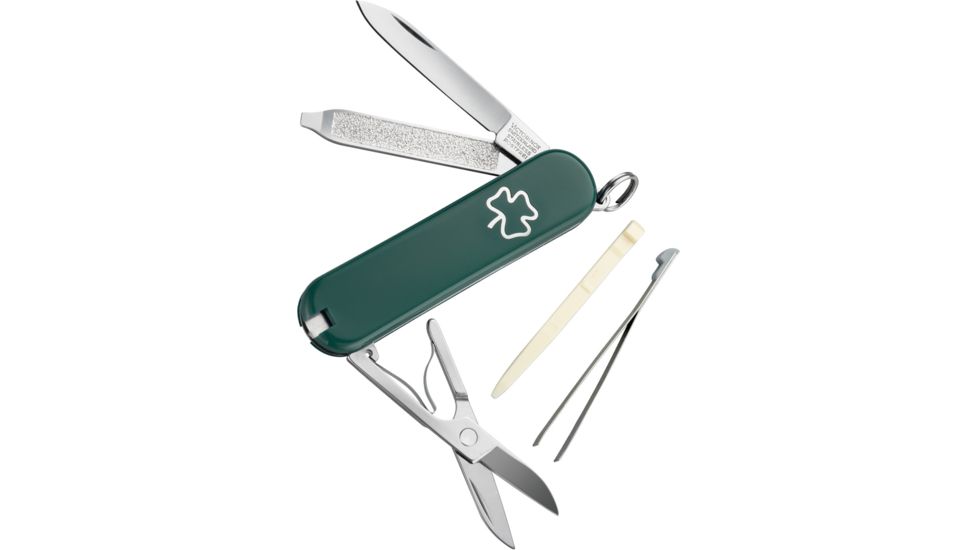Victorinox Classic SD Shamrock Swiss Army Knife Green 0.6223.4E2-X2
