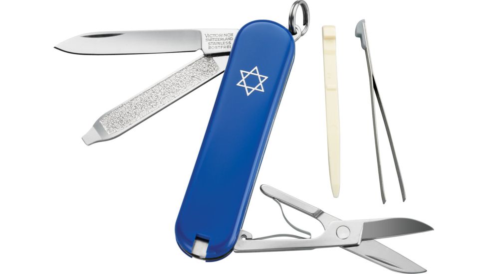 Victorinox Classic SD Star of David Swiss Army Knife Blue 0.6223.02R1-X1