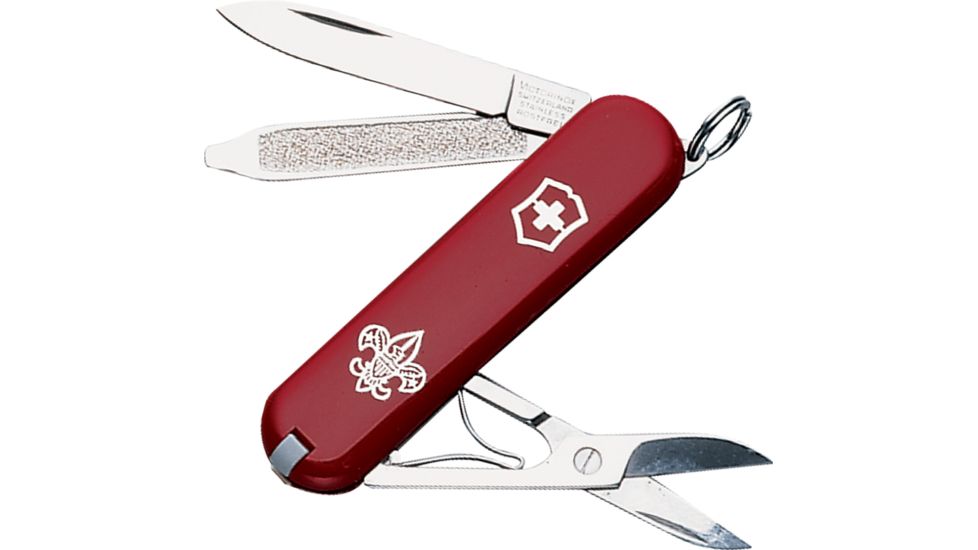Victorinox Classic SD Boy Scout Swiss Army Flash Knife Red 55031