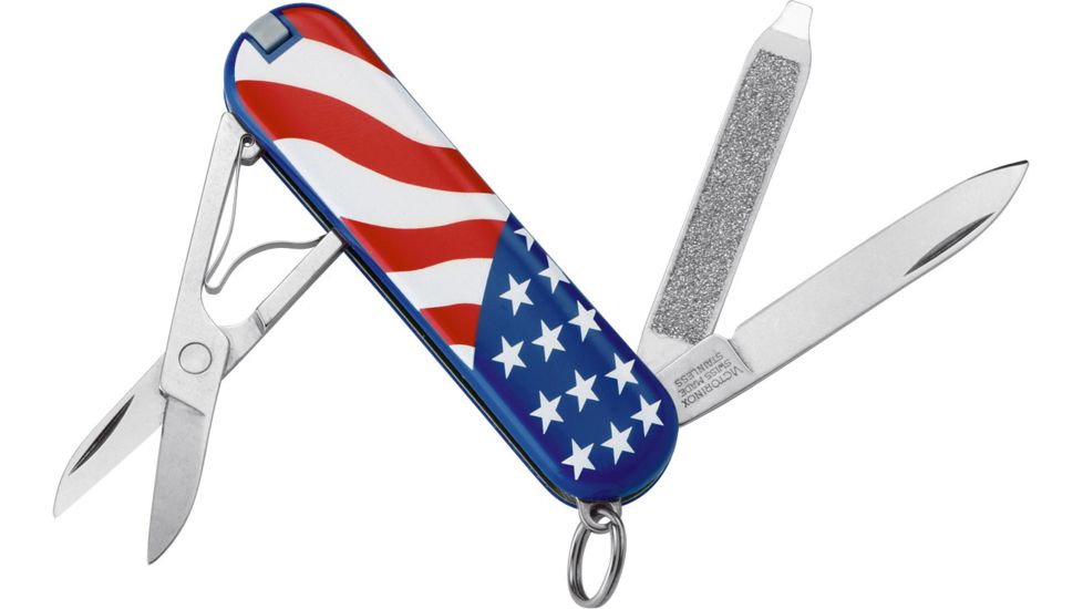Victorinox Classic SD U.S. Flag Swiss Army Knife Red White Blue 54216
