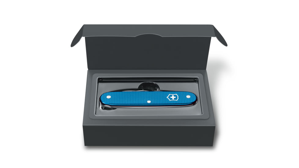 Victorinox Pioneer Alox Limited Edition 2020 Pocket Swiss Knife, Ribbed, Aqua Blue, 93mm, 0.8201.L20