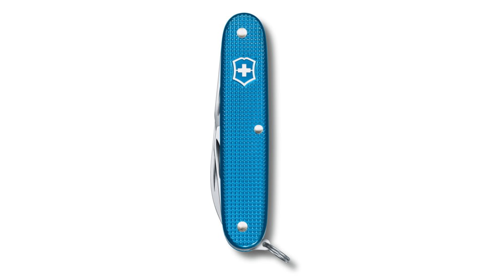 Victorinox Pioneer Alox Limited Edition 2020 Pocket Swiss Knife, Ribbed, Aqua Blue, 93mm, 0.8201.L20