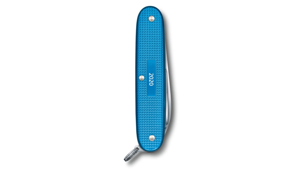 Victorinox Pioneer Alox Limited Edition 2020 Pocket Swiss Knife, Ribbed, Aqua Blue, 93mm, 0.8201.L20