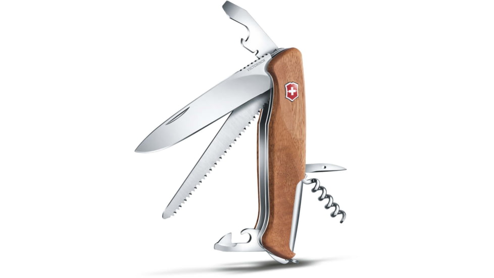 Victorinox Ranger Wood 55 Folding Knife, Walnut, 130mm, 0.9561.63-X2
