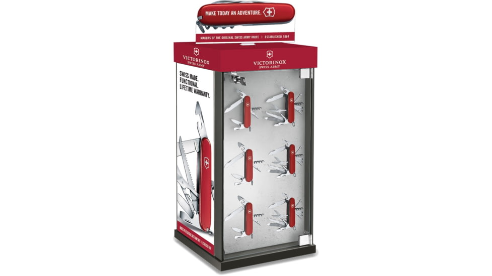 Victorinox Rotating Display With Storage, 12in X 12in X 24in, Comes With 20 4Mm Magnets, 20 7Mm Magnets, One Set Of Magnetic Price Tags, Knives Pictured Not Included, 9.5314.2