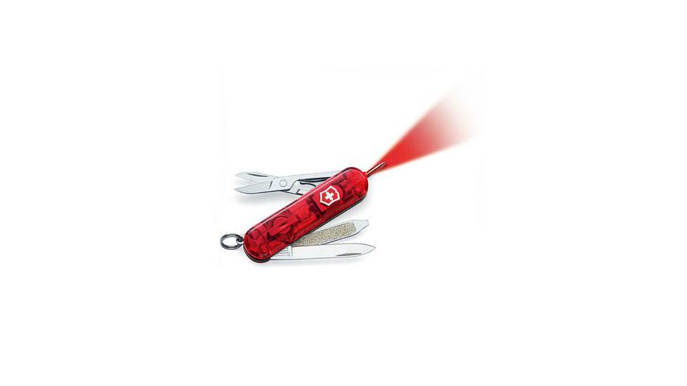 Victorinox Signature Lite Knife - Red LED-Translucent Ruby