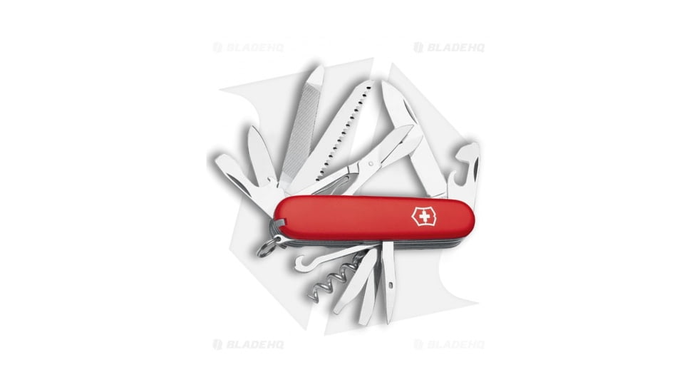 Victorinox Swiss Army Knife Ranger Folding Knives, 2.75in, Red Handle, Steel/Red, 3.58in, BHQ-2876