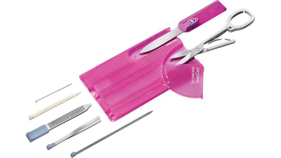 Victorinox SwissCard Translucent Swiss Army Multi Tools Pink 53930