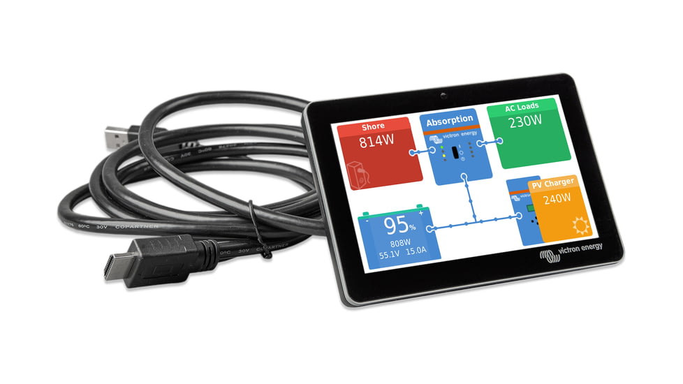 Victron Energy GX Touch 50 Display, Cerbo GX, Black, BPP900455050