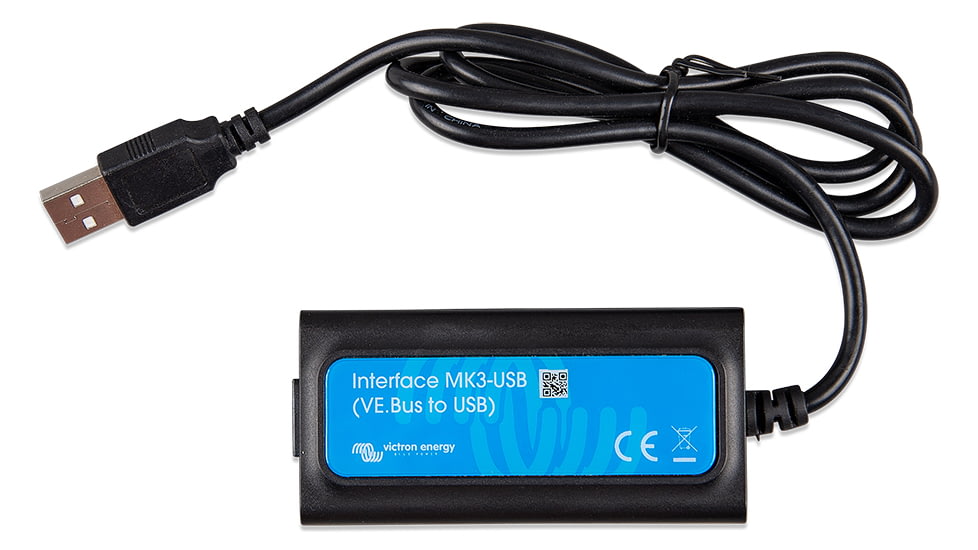 Victron Energy Interface MK3-USB Module, VE. BUS to USB, Black, ASS030140000