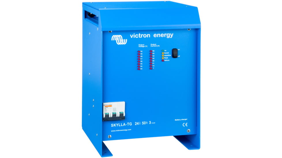 Victron Energy Skylla-TG Charger, 48 volts, 50 amps, 1-Bank, 230 VAC, Blue, SDTG4800501