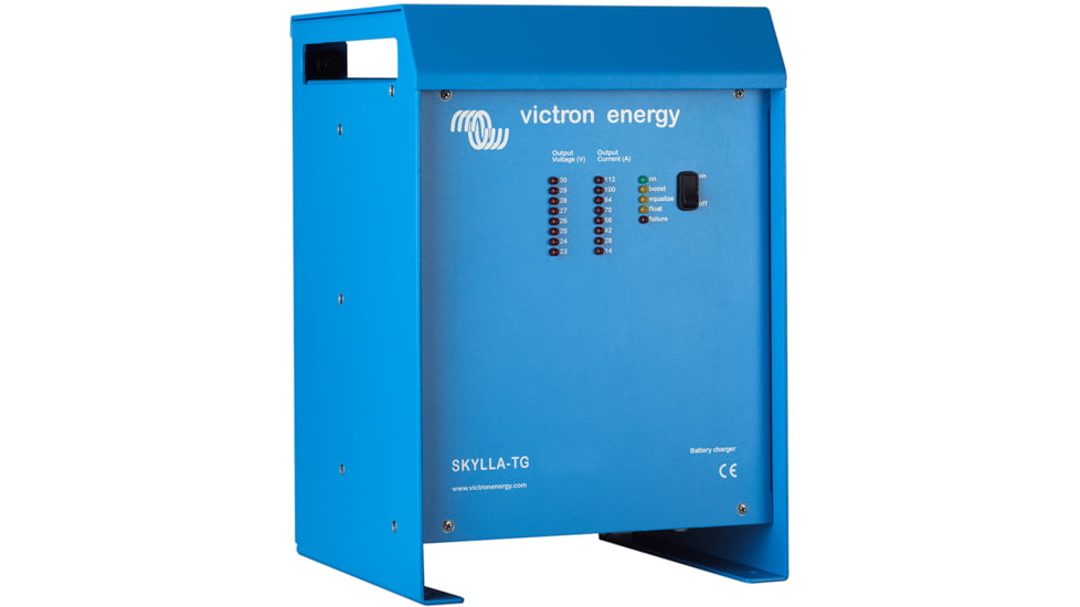 Victron Energy Skylla-TG Charger, 48 volts, 50 amps, 1-Bank, 230 VAC, Blue, SDTG4800501
