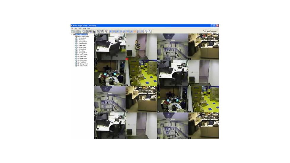 Video Insight Ip Camera Software With 16 Cameras On One Server
