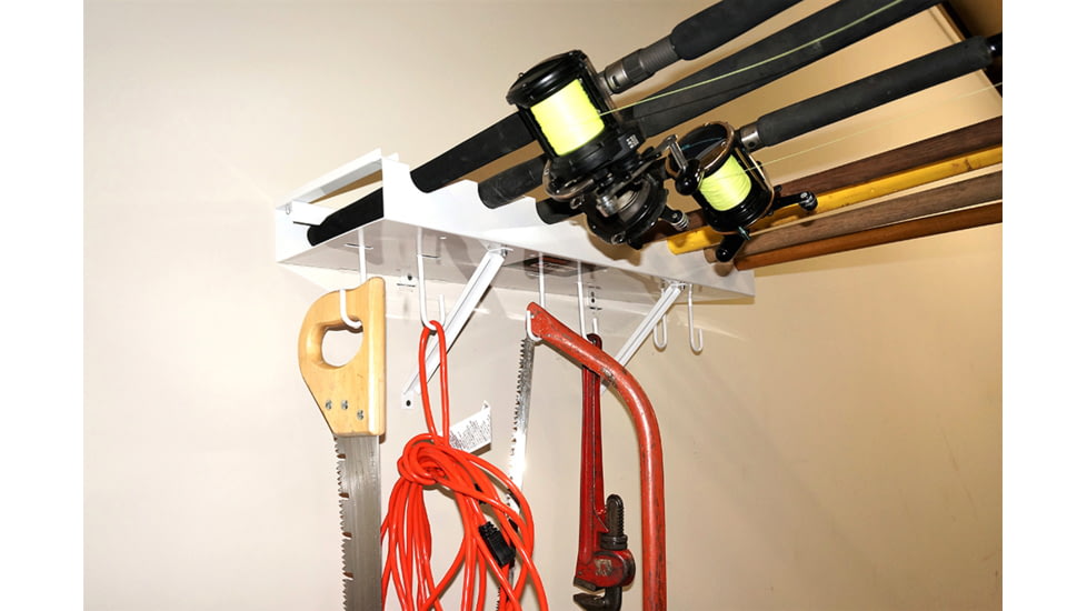 Viking Solutions 11 Rod Wall Mounted Tool/Fishing Rod Holder, VKS-VTR003