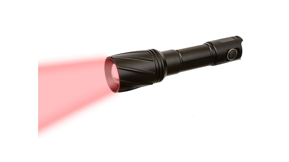 Viridian Weapon Technologies V210 Long Range LED Illuminating Flashlight w/ Manual Zoom and Universal Mount battery, Charger and Remote Switch, Red Beam, 980-0018