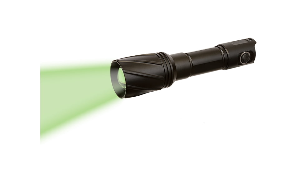 Viridian Weapon Technologies V210 Long Range LED Illuminating Flashlight w/ Manual Zoom and Universal Mount battery, Charger and Remote Switch, Green Beam, 980-0017