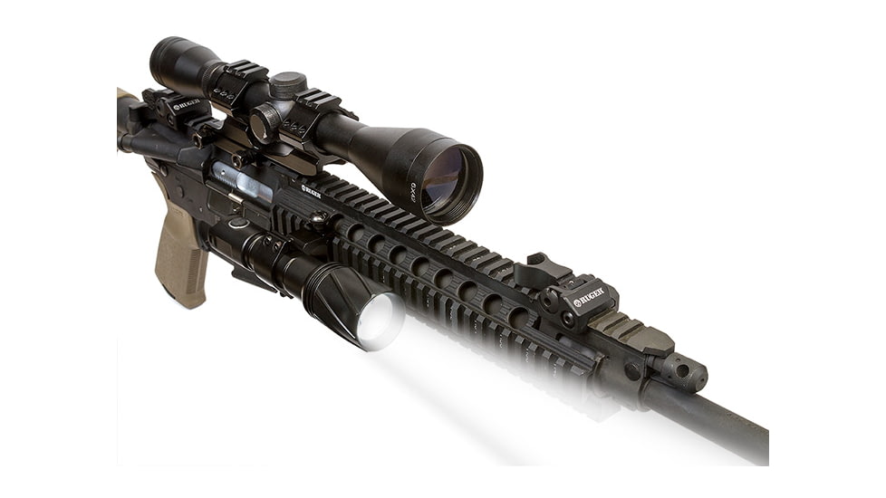 Viridian Weapon Technologies V210 Long Range LED Illuminating Flashlight w/ Manual Zoom and Universal Mount battery, Charger and Remote Switch, White Beam, 980-0020