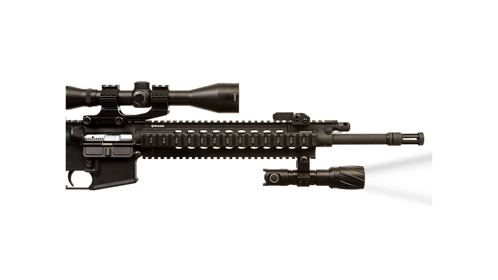 Viridian Weapon Technologies V210 Long Range LED Illuminating Flashlight w/ Manual Zoom and Universal Mount battery, Charger and Remote Switch, White Beam, 980-0020