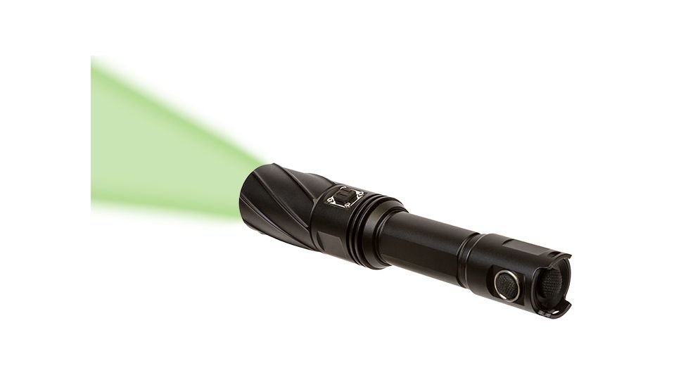 Viridian Weapon Technologies V310 Long Range LED Illuminating Flashlight w/ Motorized Zoom and Universal Mount, Battery, Charger and Remote Switch, Green Beam, 980-0013
