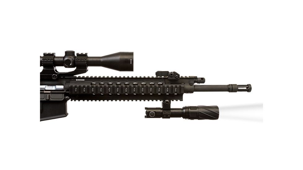 Viridian Weapon Technologies V310 Long Range LED Illuminating Flashlight w/ Motorized Zoom and Universal Mount, Battery, Charger and Remote Switch, White Beam, 980-0016