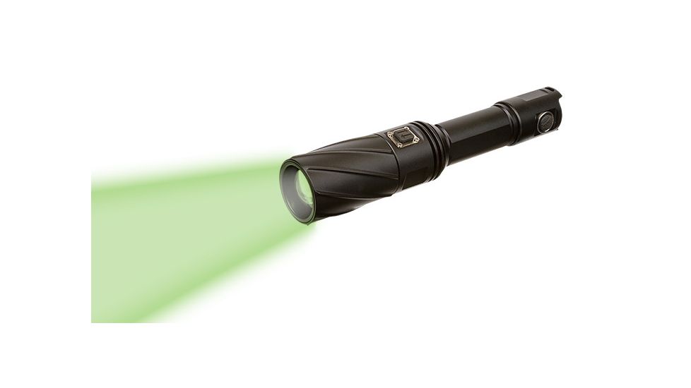 Viridian Weapon Technologies V310 Long Range LED Illuminating Flashlight w/ Motorized Zoom and Universal Mount, Battery, Charger and Remote Switch, Green Beam, 980-0013