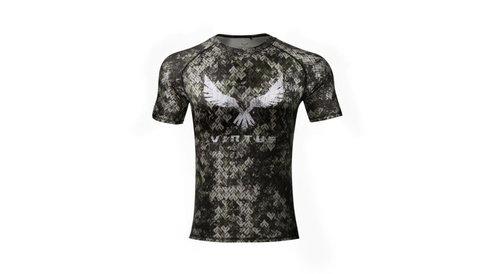 Virtus Rocky X Short Sleeve Full Camo - Mens, Tariis, Large, NSN Not applicable VR.10417101.03TA0000.L