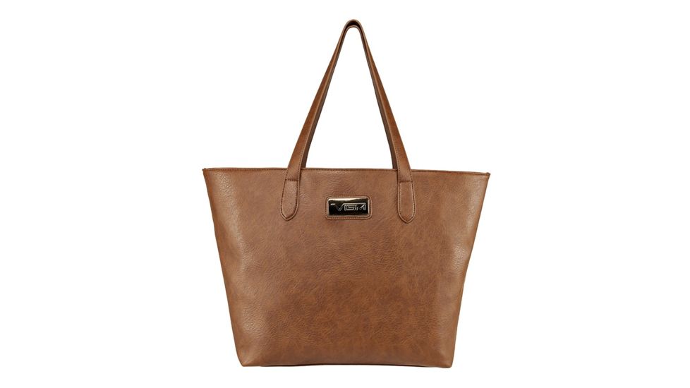 Vism Concealed Carry Tote Bag, Brown, Large, BWN002