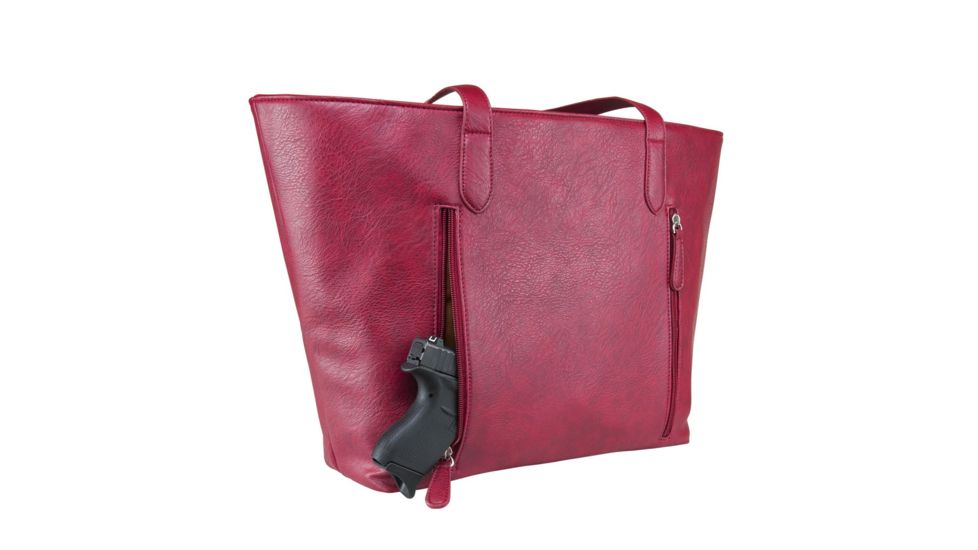 Vism Concealed Carry Tote Bag, Red, Large, BWN003