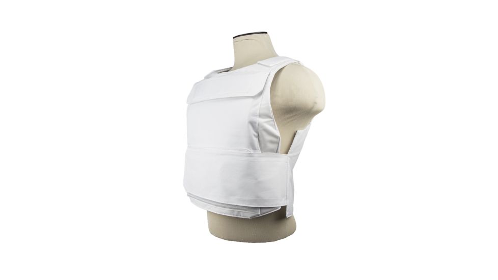 VISM Discreet Plate Carrier, White, Medium-2XL, CVPCVD2975WH