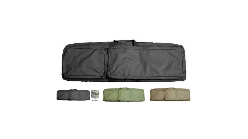 VISM Double Rifle Case, Black, Digital Camo ACU, Green, Tan