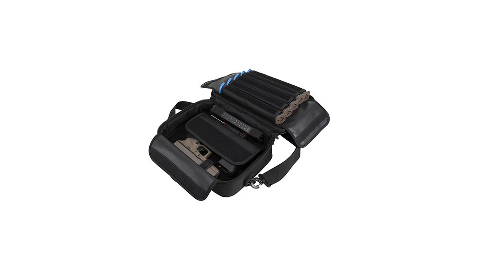 VISM Heavy Duty Double Pistol Range Bag, Black CPDX2971B
