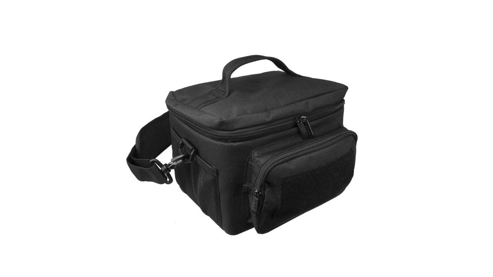 VISM Insulated Cooler Lunch Bag w/ Molle/PAL Webbing, Black, Small, CVKOLS3022B