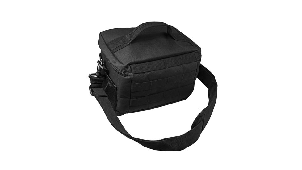 VISM Insulated Cooler Lunch Bag w/ Molle/PAL Webbing, Black, Small, CVKOLS3022B