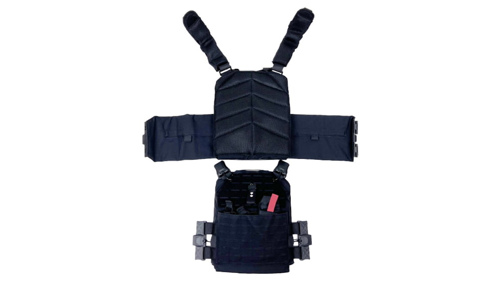 VISM Quick Release Laser Cut Plate Carrier, 11x14in, Black, CVLCQRL3055B