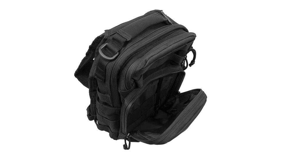 VISM Shoulder Sling Utility Bag, Black, CVSUB3025B