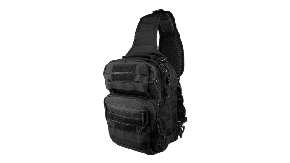 VISM Shoulder Sling Utility Bag, Black, CVSUB3025B