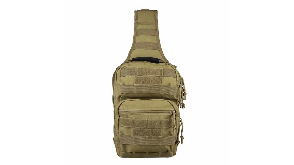 VISM Shoulder Sling Utility Bag, Tan, CVSUB3025T