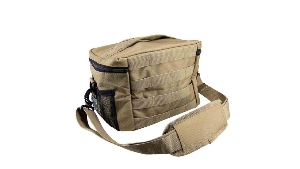 VISM Small Insulated Cooler Lunch Bag With Molle/Pal Webbing, Tan CVKOLS3022T