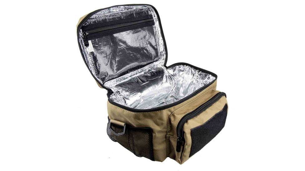 VISM Small Insulated Cooler Lunch Bag With Molle/Pal Webbing, Tan CVKOLS3022T