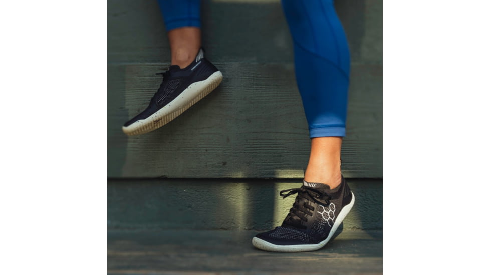Vivobarefoot Geo Racer Knit Road Running Shoes - Womens, Obsidian, 38, 202054-0138