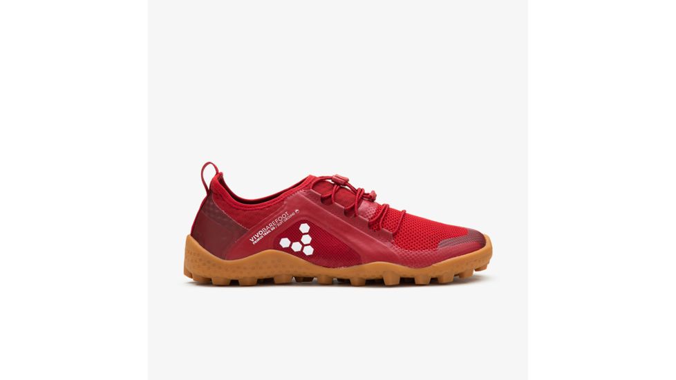 Vivobarefoot Primus Trail SG Mesh Shoes - Womens, Red/Gum, 37, 200089-03-37